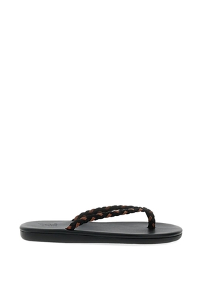 Ancient Greek Sandals Saionara braided flip-flops - Black
