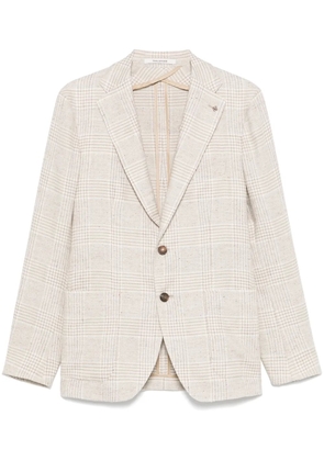 Tagliatore brooch-detail blazer - Neutrals