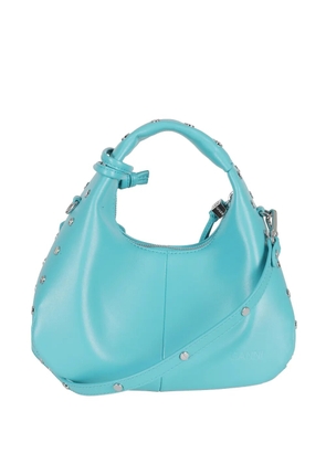 GANNI studded top-handle bag - Blue