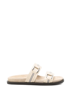 Peserico bead-embellished sandals - Neutrals