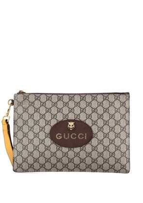 Gucci Pre-Owned Neo Vintage Wristlet Pouch GG Coated Canvas clutch bag - Brown
