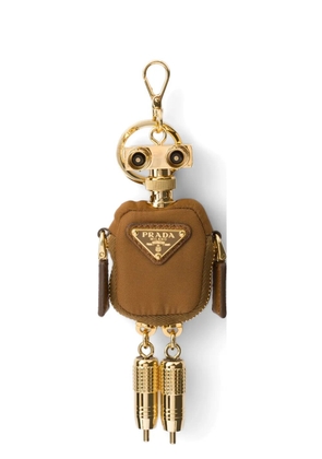 Prada Robot Re-Nylon keychain charm - Gold