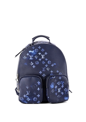 Louis Vuitton Pre-Owned Multipocket Limited Edition Monogram Ink Watercolor Leather backpack - Blue