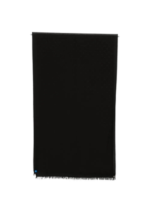 Emporio Armani fringed scarf - Black