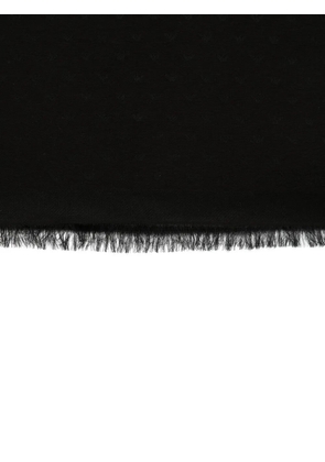 Emporio Armani fringed scarf - Black