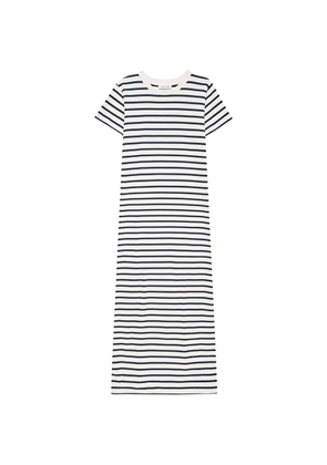 ANINE BING striped T-shirt dress - Neutrals