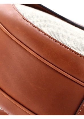 Celine Pre-Owned Besace 16 Bag Canvas and Leather Medium crossbody bag - Brown