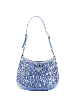 Prada Pre-Owned Cleo Shoulder Bag Crystal Embellished Satin Small crossbody bag - Blue