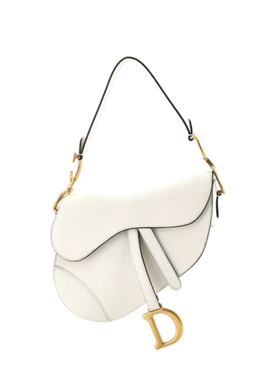 Christian Dior Pre-Owned Saddle Handbag Leather Medium shoulder bag - Neutrals