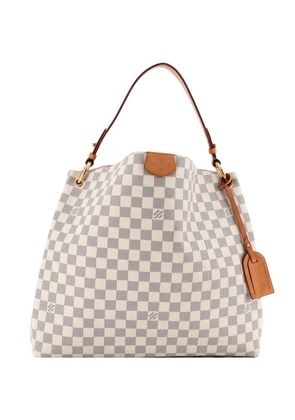 Louis Vuitton Pre-Owned Graceful Handbag Damier MM hobo bag - White