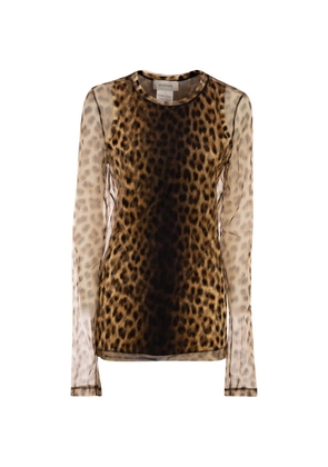 Sportmax Zebu animal-print top - Neutrals