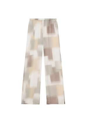 Armani Exchange elasticated printed trousers - Neutrals