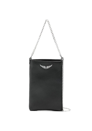 Zadig&Voltaire chain logo plaque mini bag - Black