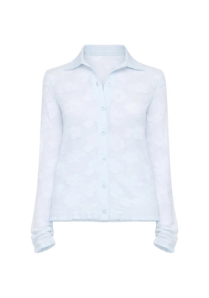 Cecilie Bahnsen floral button shirt - Blue