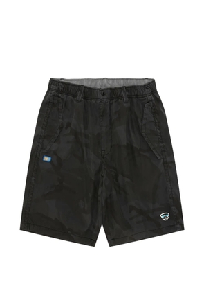 AAPE BY *A BATHING APE® camouflage logo-patch shorts - Black