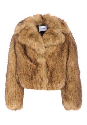 STAND STUDIO faux-fur jacket - Brown
