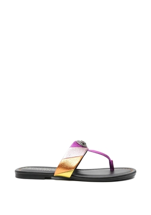 Kurt Geiger metallic-appliqué sandals - Purple