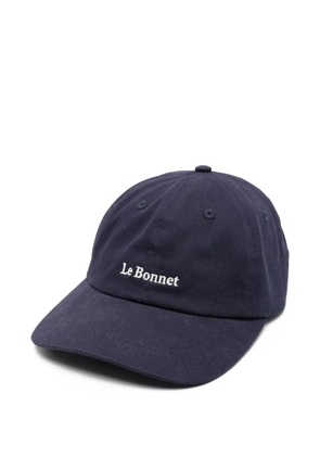 Le Bonnet logo-embroidered baseball cap - Blue