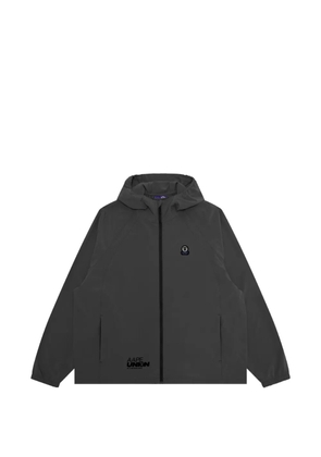 AAPE BY *A BATHING APE® logo appliqué hooded jacket - Grey