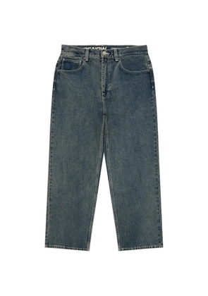 AAPE BY *A BATHING APE® logo patch trousers - Blue