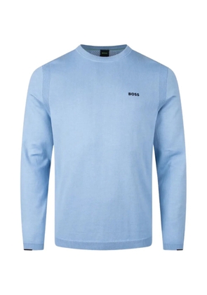 BOSS Ever X ribbed crew-neck jumper - Blue