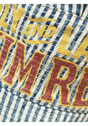 KAPITAL striped laundry hat - Blue