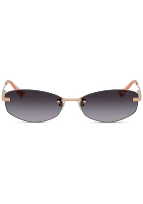 Jimmy Choo Eyewear oval frame tinted sunglasses - Pink
