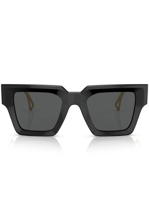 Versace Eyewear logo-embossed square-frame sunglasses - Black