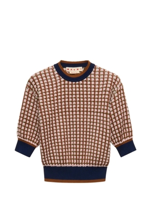 Marni jacquard tweed sweatshirt - Pink