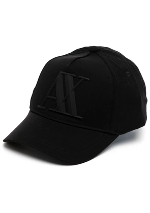 Armani Exchange logo-embossed baseball cap - Black