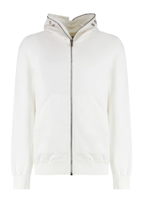 Rick Owens DRKSHDW full-zip hoodie - White