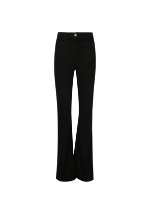 Elisabetta Franchi pocket denim trousers - Black