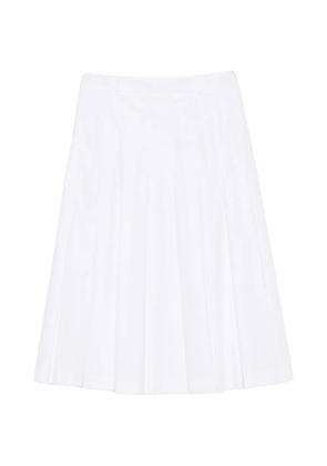 Vivetta pleated midi A-line skirt - White