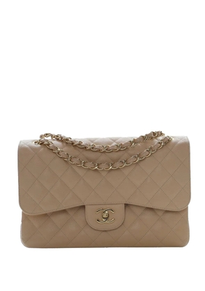 CHANEL Pre-Owned 2014-2015 Jumbo Classic Caviar Double Flap shoulder bag - Brown