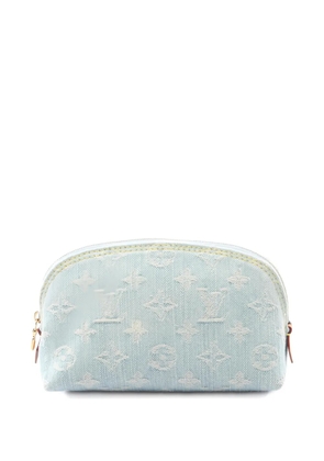 Louis Vuitton Pre-Owned 2021 Cosmetic PM monogram denim pouch - Blue