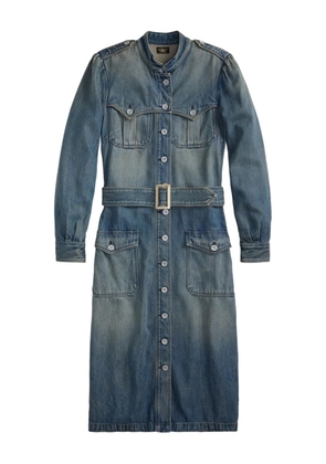 Ralph Lauren RRL buttoned belted denim dress - Blue