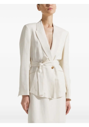 Seventy tie-detail single-breasted blazer - White