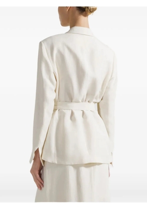 Seventy tie-detail single-breasted blazer - White