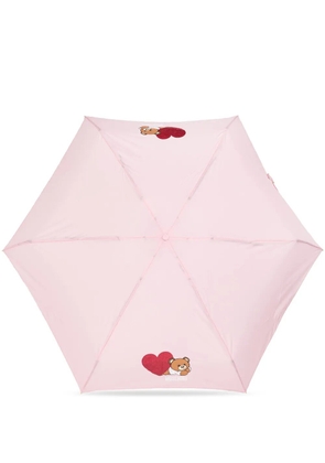 Moschino Teddy Bear-print umbrella - Pink