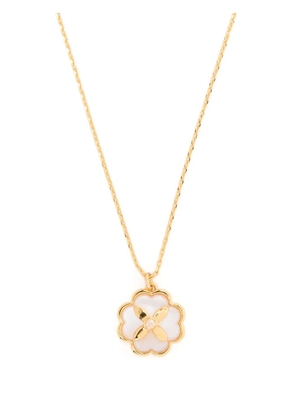 Kate Spade four-leaf clover pendant necklace - Gold