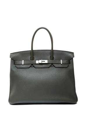 Hermès Pre-Owned 2012 35 Birkin leather tote bag - Green