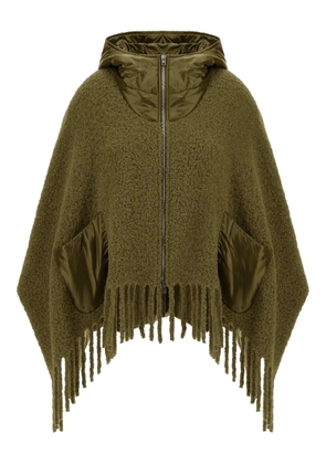 Herno fringed hooded jacket - Green