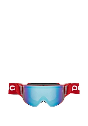 POC logo-strap ski goggles - Red