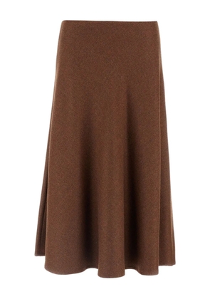 Herno pleated wool skirt - Brown