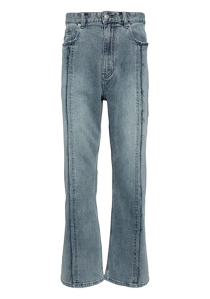 izzue exposed-seam straight-leg jeans - Blue