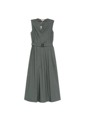 Woolrich belt V-neck dress - Green