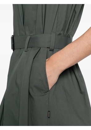 Woolrich belt V-neck dress - Green