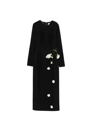 Cristina Savulescu The Promised floral midi dress - Black