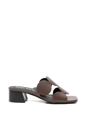 Bibi Lou cut-out mules - Brown