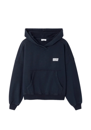 American Vintage Plizzy long-sleeved hoodie - Blue